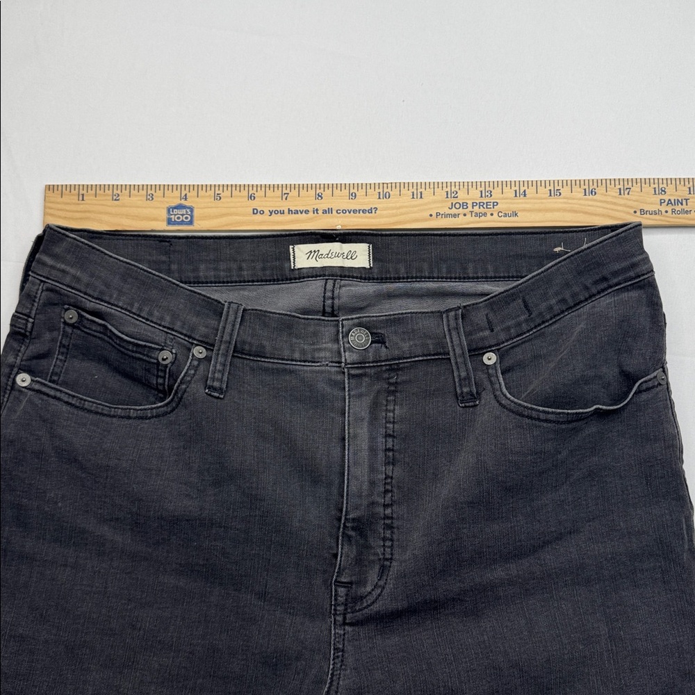 Madewell black Cali demi boot cut jeans size 32 stretchy women’s denim pants - Picture 5 of 7